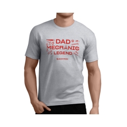 T-shirt szary QUATROS wzór 3 rozm. XL